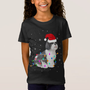 Funny Shih Tzu Christmas Light Gifts Xmas T-Shirt