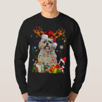 Funny Shih Tzu Christmas Reindeer Christmas Lights