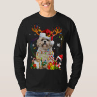 Funny Shih Tzu Christmas Reindeer Christmas Lights