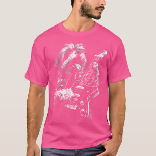 Funny Shih Tzu Dog Playing Electric Guitar Rock Do T-Shirt