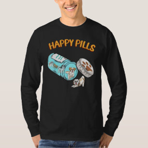 Funny Shih Tzu Happy Pills Dog Lover T-Shirt