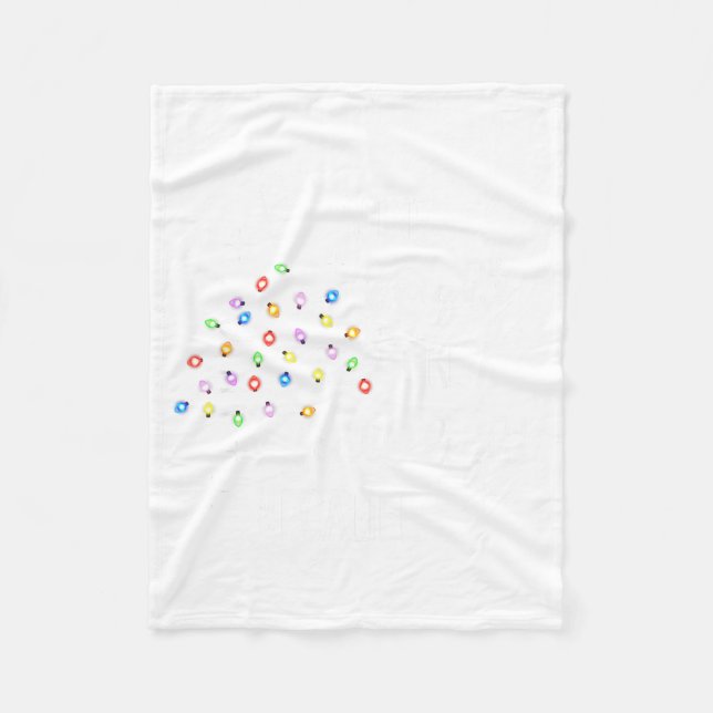 Funny Shine Bright Like A Call Light Christmas Pca Fleece Blanket (Front)