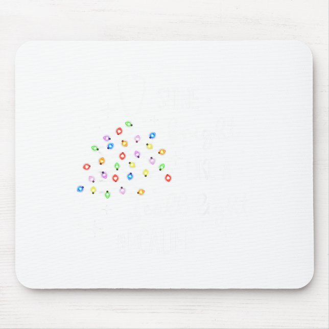 Funny Shine Bright Like A Call Light Christmas Pca Mouse Pad (Front)