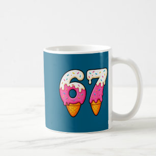 Funny Shirt 67 Ice Cream Drip Meme Coffee Mug