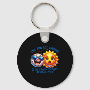 Funny Shirt Eclipse Sun Got Mooned Solar Key Ring