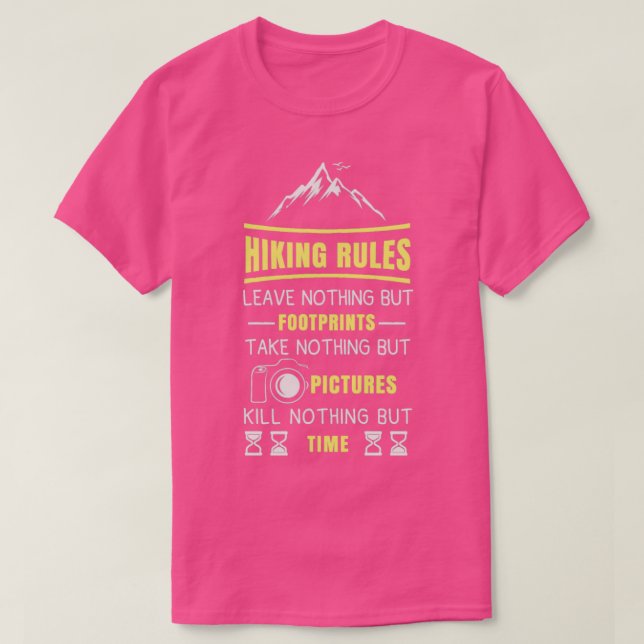 Funny shirt ,Hiking Rules,Hiking  (Design Front)