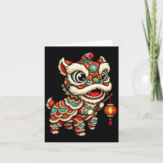 Funny Shirt Lion Dance Chinese Fire Horse Card