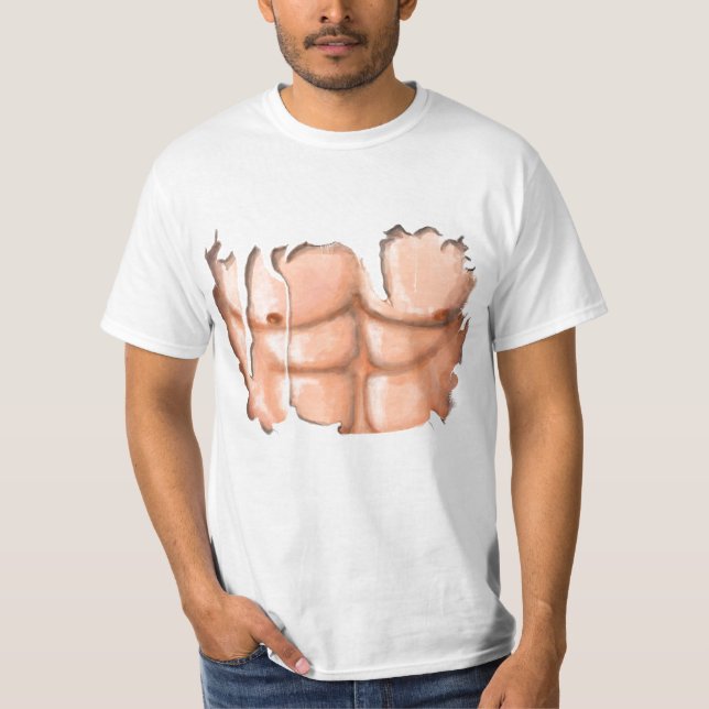 Funny Shirt - Muscle and Six Pack (Front)
