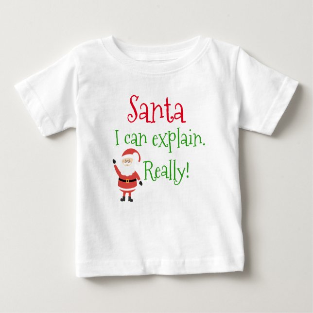 Funny Shirt - "Santa, I Can Explain. Really!" (Front)