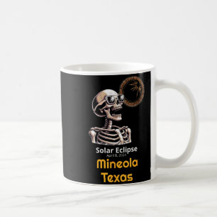 Funny Shirt Skeleton Solar Eclipse Mineola Texas Coffee Mug