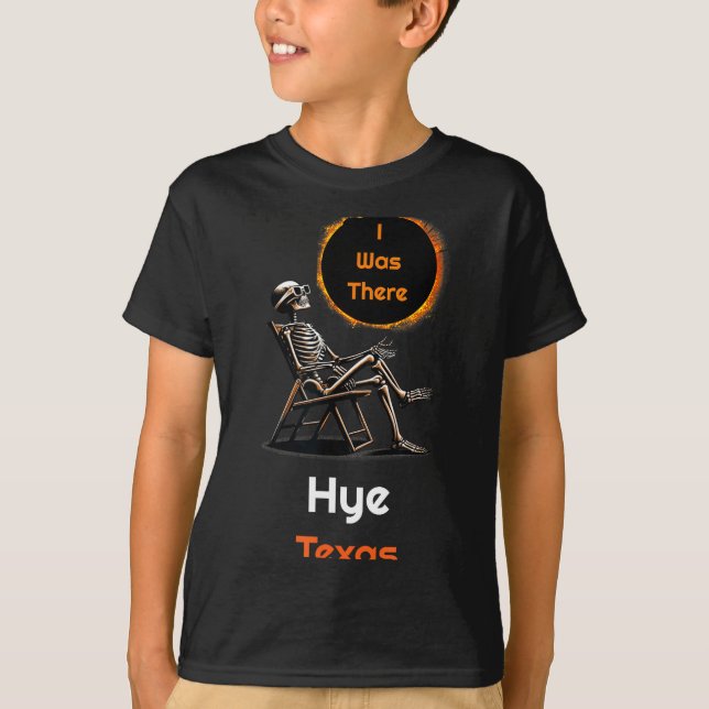 Funny Shirt Solar Eclipse Hye Texas There (Front)
