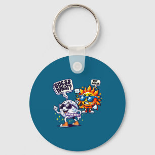 Funny Shirt What Moon Butt Total Solar Key Ring