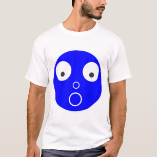 Funny Shocked Face Emoji   Cartoon Expression Desi T-Shirt
