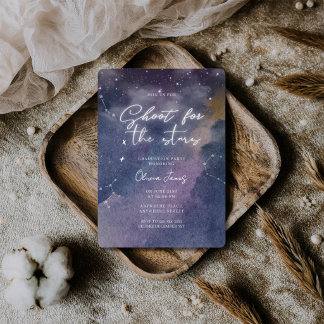Funny, Shoot for the stars graduation party Invitation
