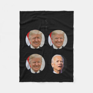 Funny Shopping Cart Trump Biden Election Meme Vote Fleece Blanket