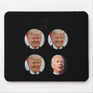 Funny Shopping Cart Trump Biden Election Meme Vote Mouse Pad