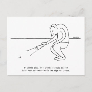 Funny Short Poem Epigram Example About A Slug Postcard