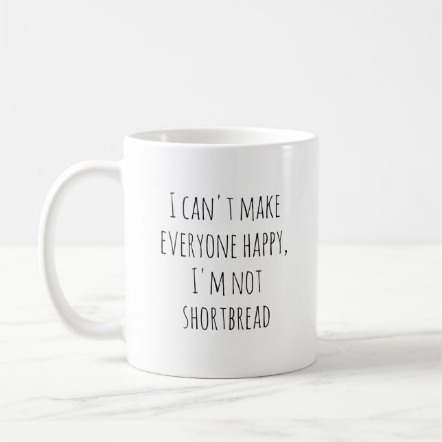 Funny Shortbread Coffee Mug (Left)