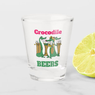 FUNNY! Shot Glass Crocodile BEERS