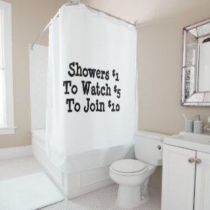 Funny shower curtain