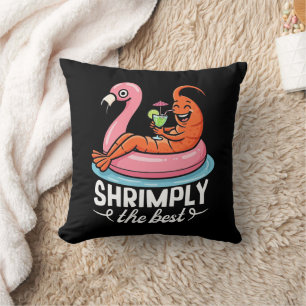 Funny Shrimp Beach Vacation Seafood Summer Pool Cushion