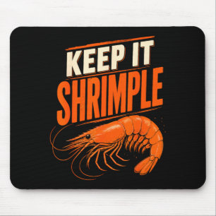 Funny shrimps cajun seafood mouse pad