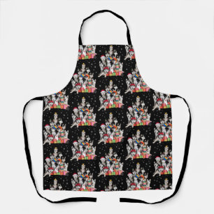 Funny Siberian Husky Christmas Tree Pet Dog Lover Apron