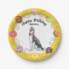 Funny Siberian Husky Doughnuts Birthday Party