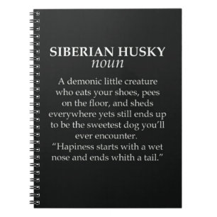 Funny Siberian Husky Gifts For Dog Lovers Animal Notebook