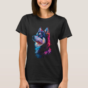 Funny Siberian Husky Impressionism T-Shirt