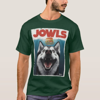 Funny Siberian Husky Jowls Sled Dog Momop Alaskan T-Shirt