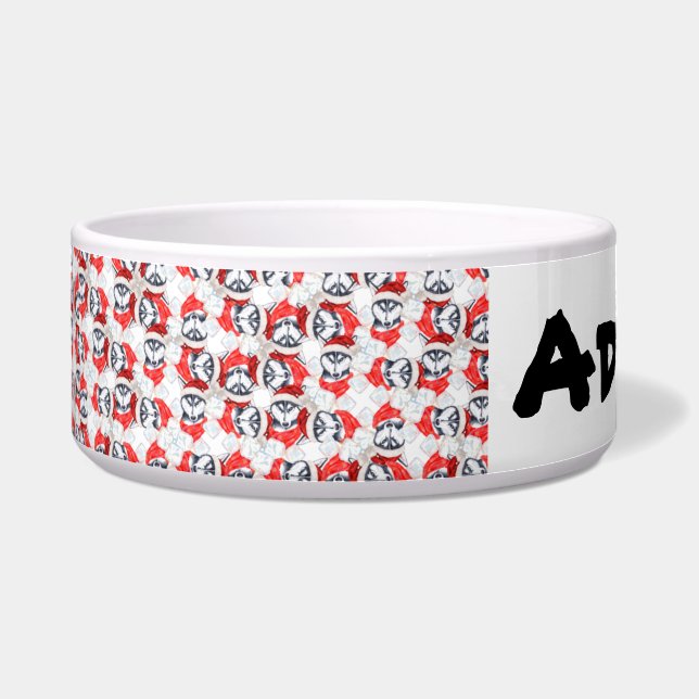 Funny Siberian Husky Name Christmas Pattern (Front)