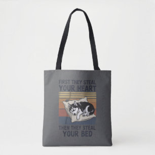 Funny Siberian Husky Pet Lovers Dog Owner  Tote Bag
