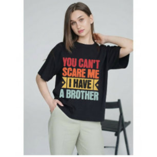  Funny Sibling Gag Gift Retro Vintage Tri-Blend Shirt