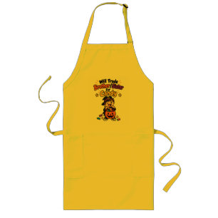 Funny Sibling Halloween Will Trade Brother Sister Long Apron