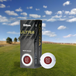 Funny Sibling Quote Personalised Golf Balls