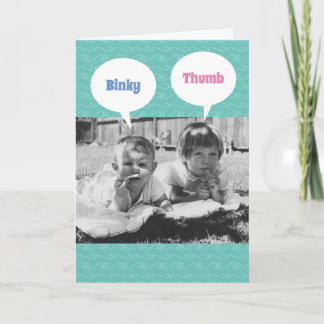 Funny Sibling Rivalry- Getting Old Sucks Birthday Card