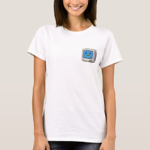 Funny Sick Retro Computer Monitor Character T-Shirt