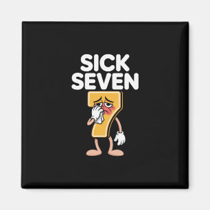 Funny Sick Seven 67 Halloween Costume Magnet