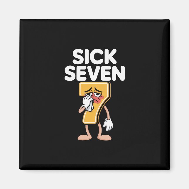 Funny Sick Seven 67 Halloween Costume  Magnet (Front)