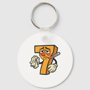 Funny Sick Seven Costume 7_1 Key Ring