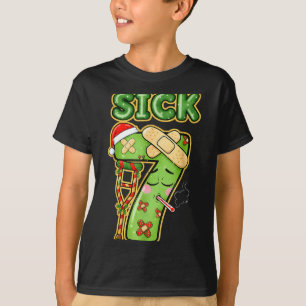 Funny Sick Seven Meme 67 Six Seven Santa Hat Chris T-Shirt