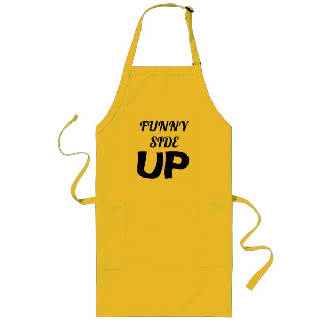 Funny side up long apron (Front)