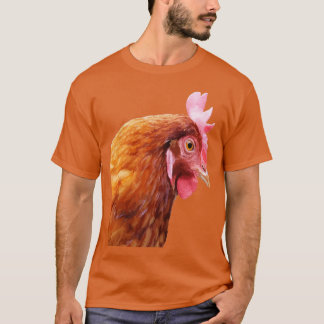 Funny Side View Of A Farmyard Hen T-Shirt