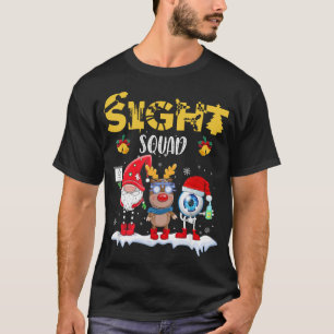 Funny Sight Squad Gnome Reindeer Santa Christmas O T-Shirt
