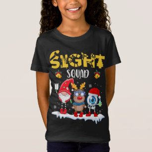 Funny Sight Squad Gnome Reindeer Santa Christmas O T-Shirt