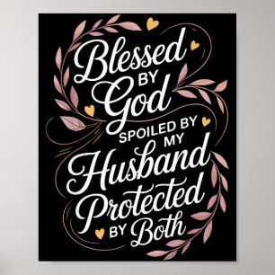 Funny Siled Wife Art For Women Girls Mpy Old Husba Poster