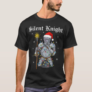 Funny Silent Santa Knight Medieval Christmas Warri T-Shirt