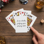 Funny Silently Judging your Playing Skills Playing Cards<br><div class="desc">This design was created though digital art. It may be personalised in the area provided by changing the photo or adding words. Contact me at colorflowcreations@gmail.com if you with to have this design on another product. Purchase my original abstract acrylic painting for sale at www.etsy.com/shop/colorflowart. See more of my creations...</div>