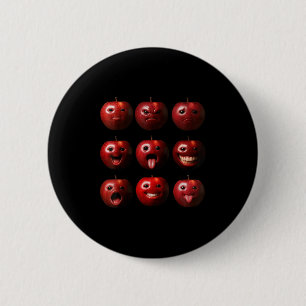 Funny Silly Ai Apple Gen Z Meme Brainrot Humour Fr 6 Cm Round Badge